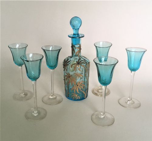 A Gorgeous Venetian Glass Liqueur Set