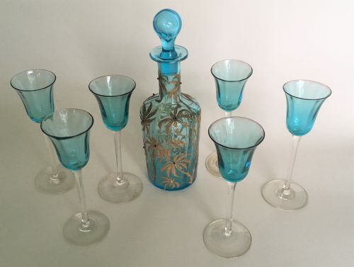 fig 1. A gorgeous Venetian glass liqueur set