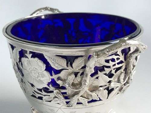 fig 1. A superb Victorian naturalistic silver bowl