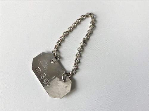 fig 1. A rare Georgian silver Kyan label
