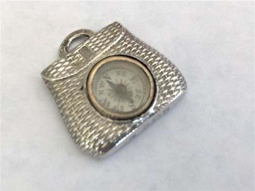 fig 1. A rare Edwardian silver fishing interest 'creel' fob compass