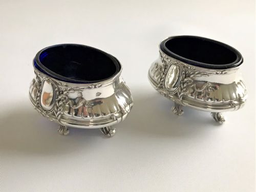 An Exquisite Pair of French Empire Style Salt Tubs