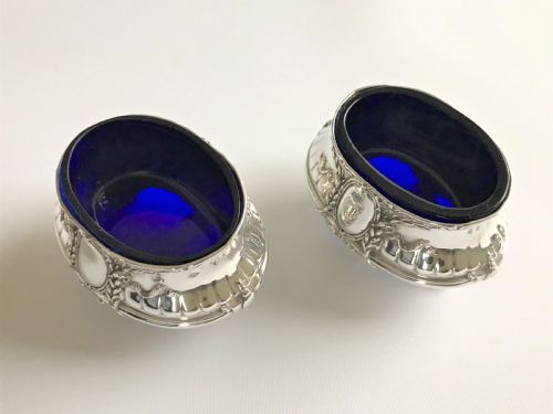 fig 1. An exquisite pair of French Empire style salt tubs