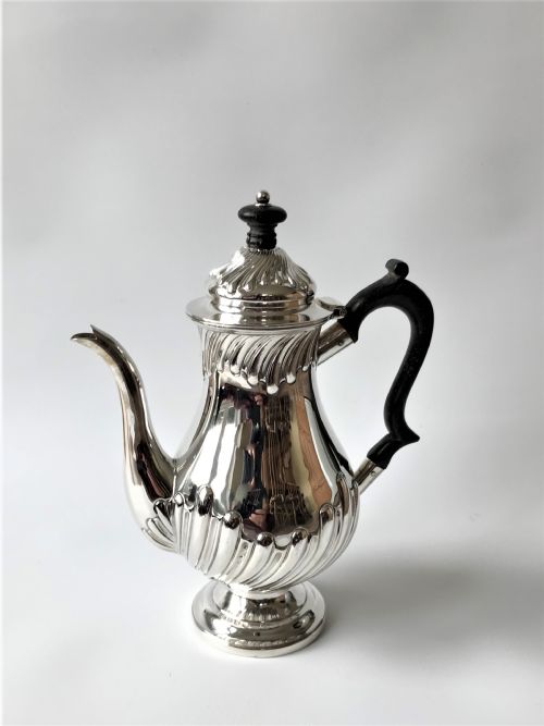 A Superb Victorian Silver Solo Coffee Pot