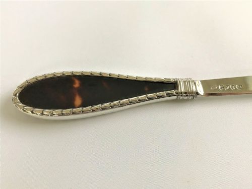 fig 1. A fine George IV silver & tortoiseshell letter opener