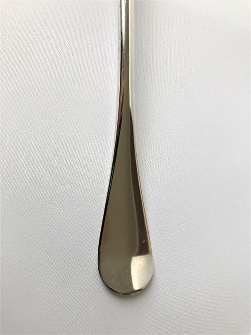 fig 1. An 18th Century Scottish silver incuse mark serving spoon