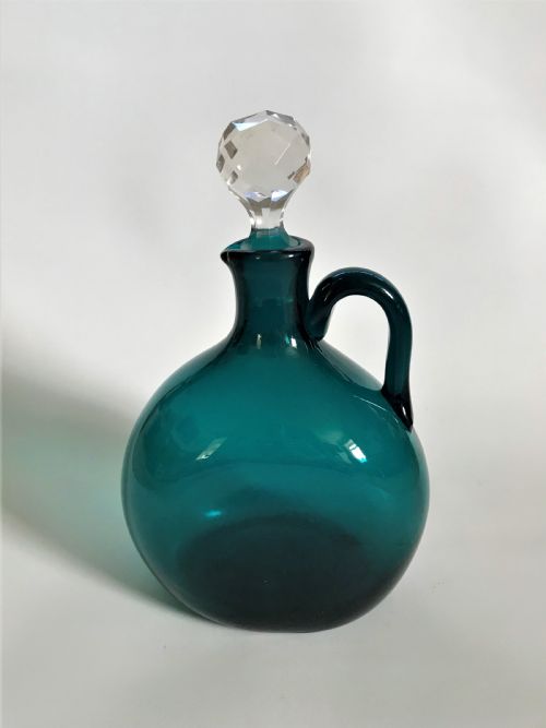 A Victorian Bristol Green Wine Jug