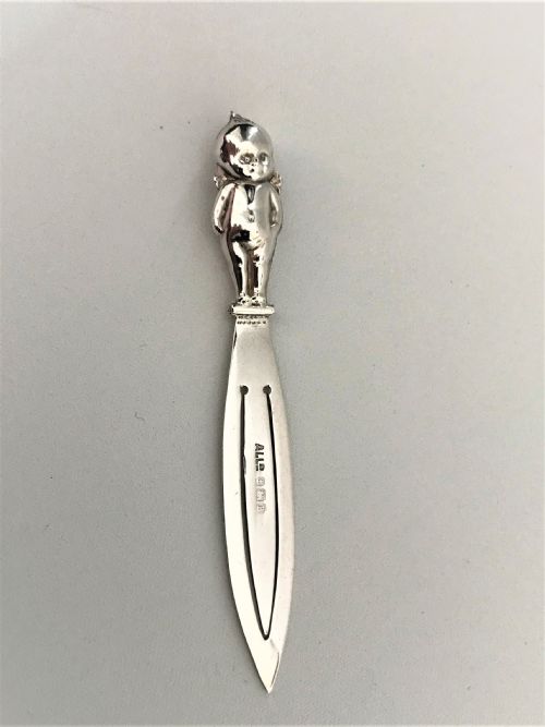 A Rare Silver 'Thumbs Up' Good Luck Bookmark