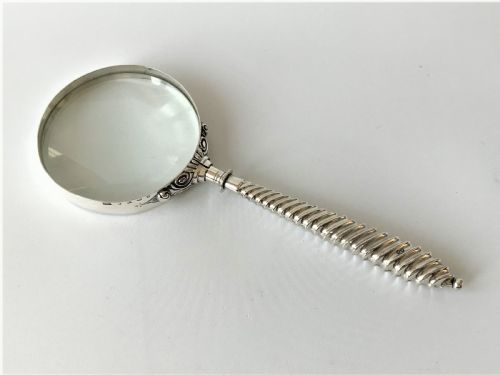A Wonderful Victorian Silver Magnifying Glass