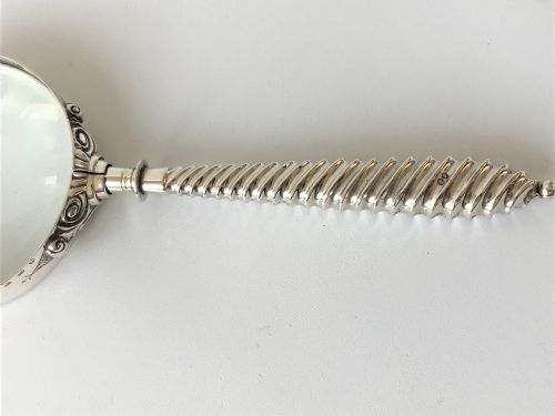 fig 1. A wonderful Victorian silver magnifying glass