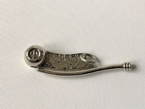 fig 1. A rare miniature Victorian silver Bosun's whistle