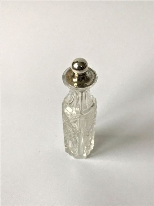 fig 1. A rare Victorian silver mounted cayenne bottle