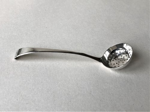 A Rare 18th Century Silver Spice Sifting Ladle
