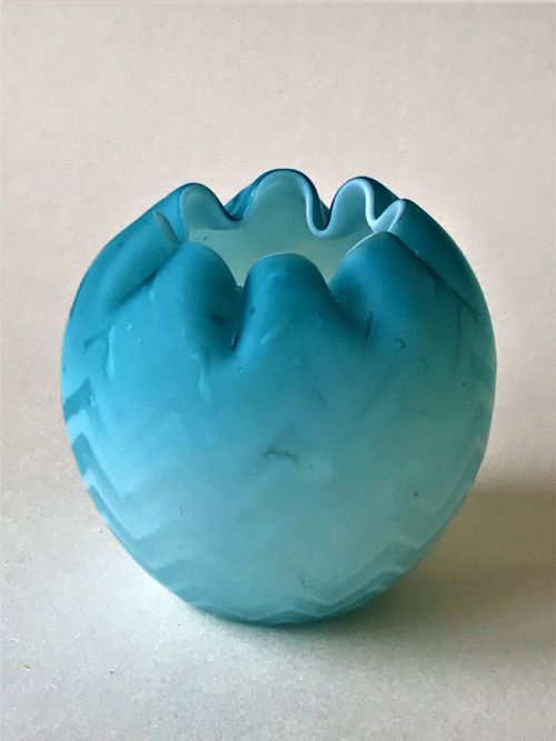 A Gorgeous Victorian Satin Glass Bowl