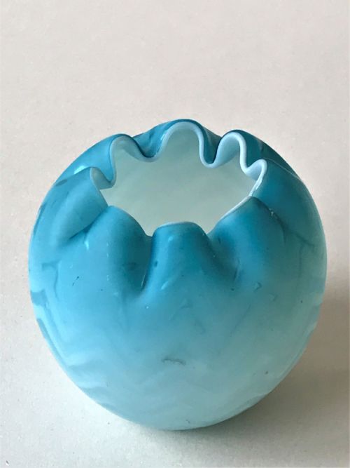 fig 1. A gorgeous Victorian satin glass bowl