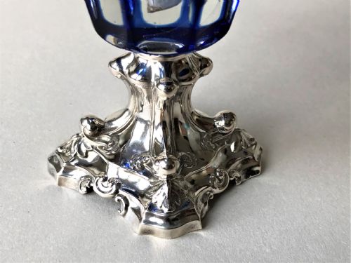 fig 1. A fabulous Dutch silver and glass Drageoir
