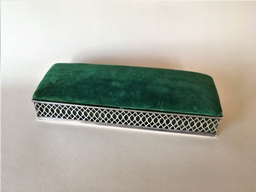fig 1. A gorgeous Edwardian silver jewel/glove box
