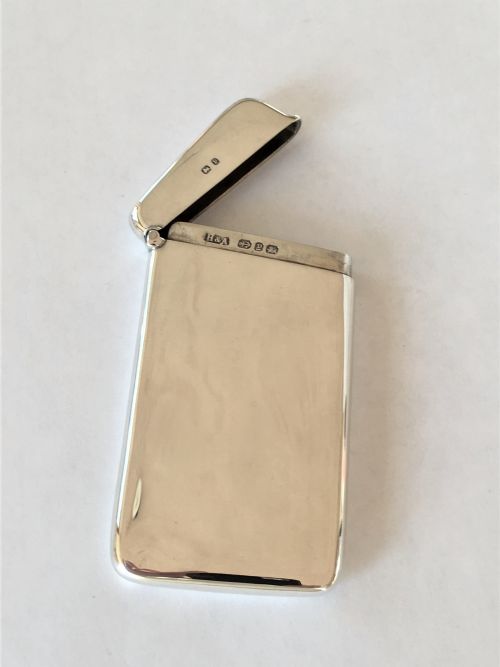 A Handsome Victorian Silver Card Case