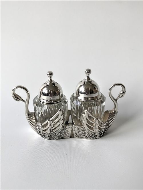 A Gorgeous German Silver Salt & Pepper Cruet