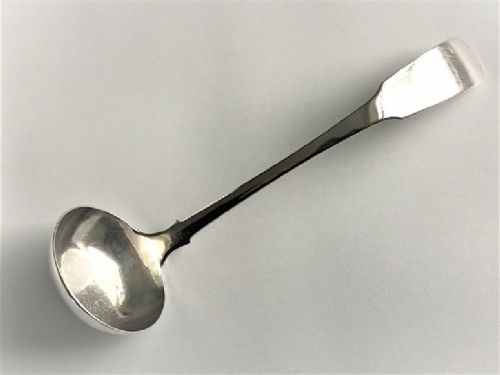 A Rare Scottish Provincial Dundee Silver Cream Ladle