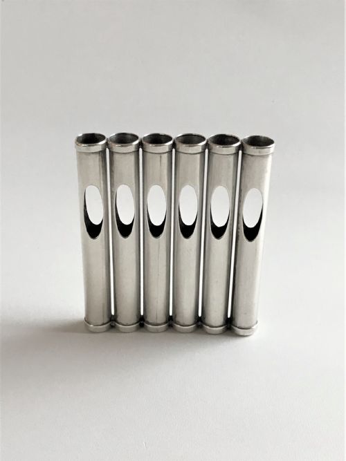 fig 1. A rare novelty silver gun cartridge cheroot case