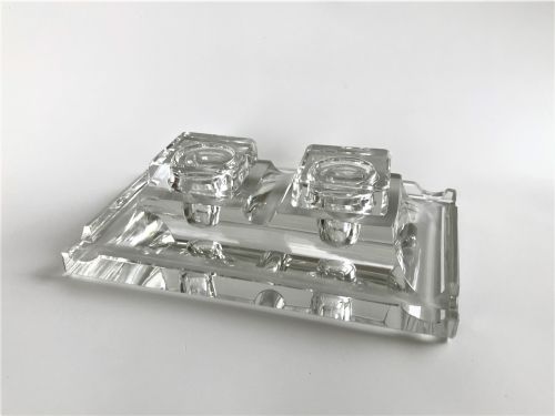 A Superb Art Deco Cut Glass Double Inkwell