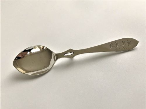 A Coronation Hallmark Silver Honey Spoon