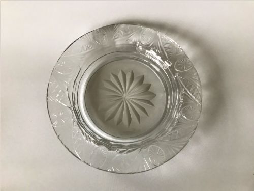 fig 1. A superb Georgian cut glass wine bottle/decanter coaster