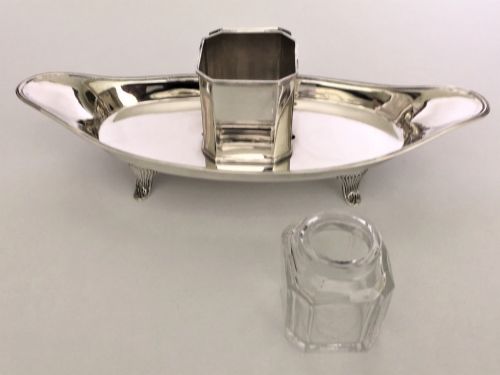 fig 1. An attractive Victorian silver ink stand