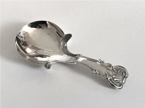 An Unusual Design Georgian Silver Caddy Spoon