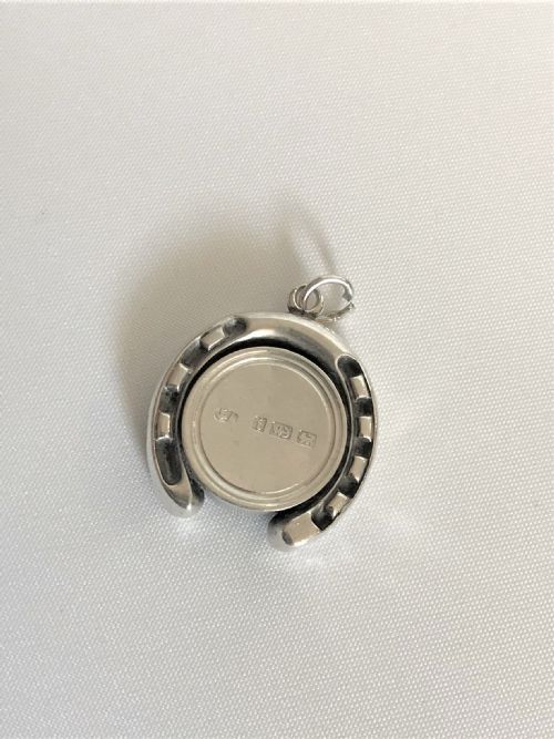 fig 1. A novelty Victorian silver horseshoe compass