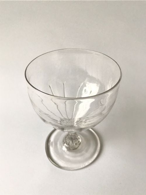 fig 1. A late 18th Century wrythen glass rummer