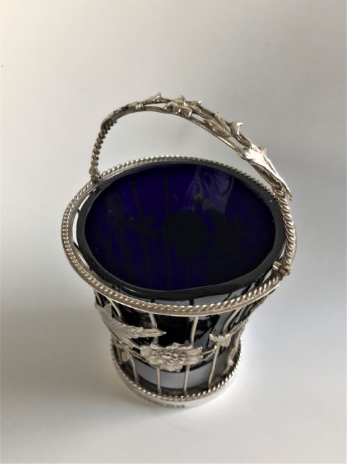 fig 1. A beautiful Georgian silver wirework cream pail
