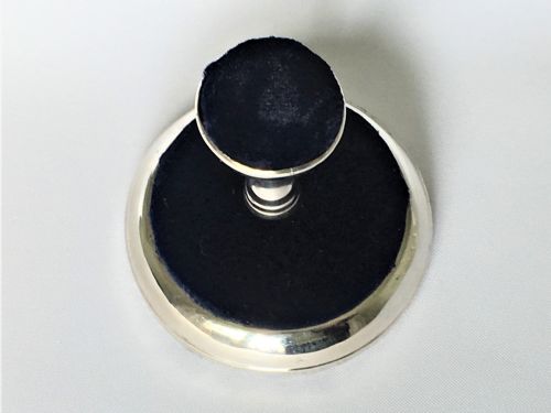 fig 1. An unusual Edwardian silver 'fountain' double pin cushion