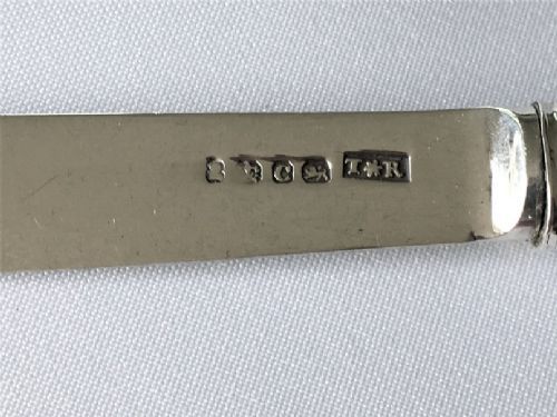 fig 1. A superb Regency period silver bladed letter opener