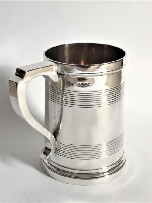 fig 2. A magnificent Georgian revival silver pint tankard