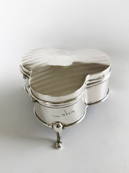 A Delightful Silver Trefoil Trinket Box