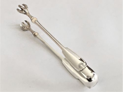 A Fabulous Pair of 19th Century Tiffany Silver Tongs