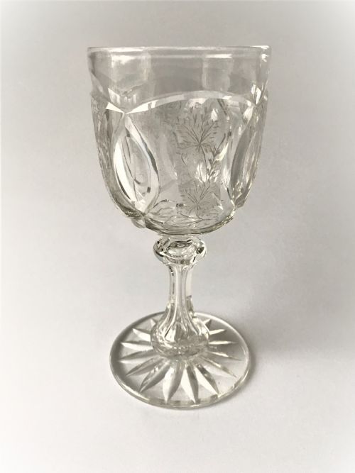 A Fabulous Victorian Cut & Etched Goblet