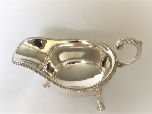 fig 1. A good quality silver gravy boat