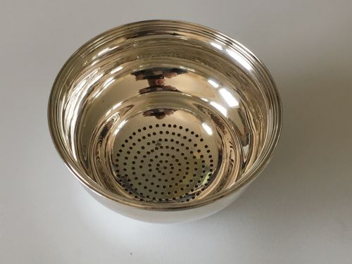 A Handsome Late 18th Century Silver Strainer