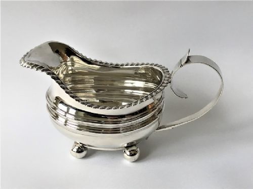 fig 1. A Rare Georgian Exeter Silver Cream Jug