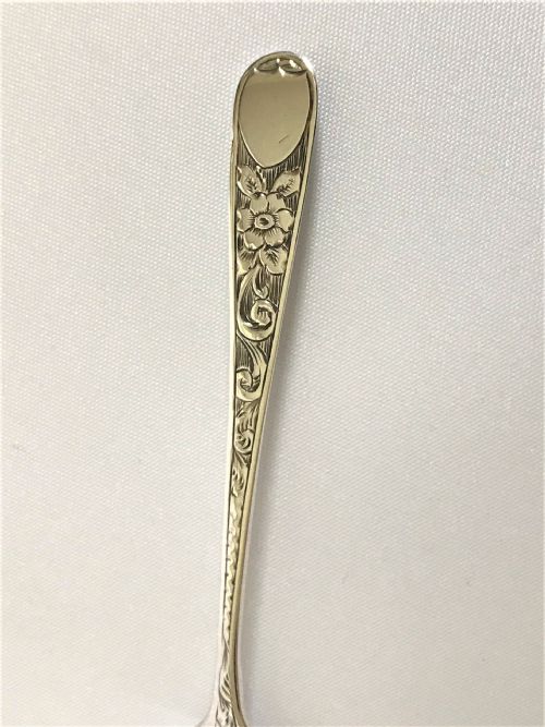 fig 1. An extremely rare Peter & Jonathan Bateman silver teaspoon