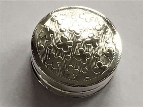 A Georgian Regency Silver Patch Box