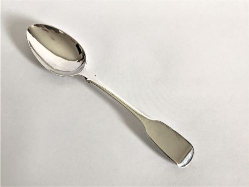 A Rare Lawrence Twentyman Cape Silver Dessert Spoon
