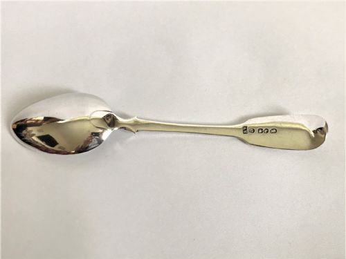 fig 1. A rare Lawrence Twentyman Cape silver dessert spoon