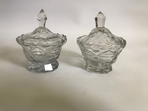 fig 2. A superb pair of Georgian lidded condiment pots