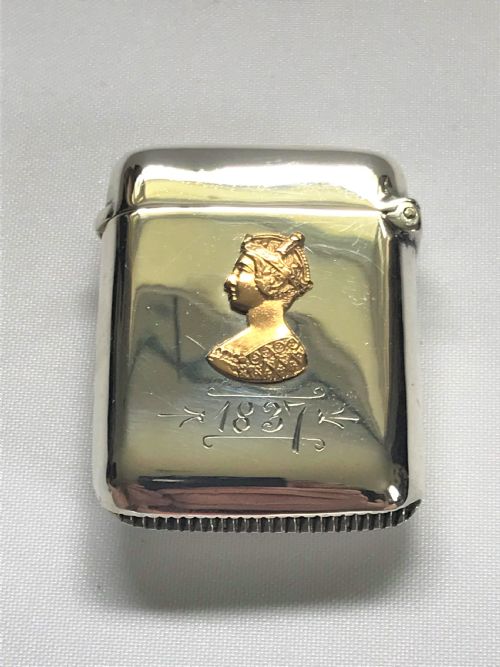 fig 1. An exceptional Victorian commemorative silver vesta