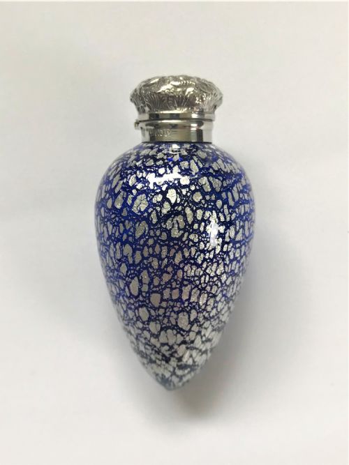 fig 1. A spectacular silver mounted scent with silver leaf decoration