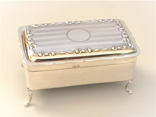 A Wonderful Silver George V Trinket Box